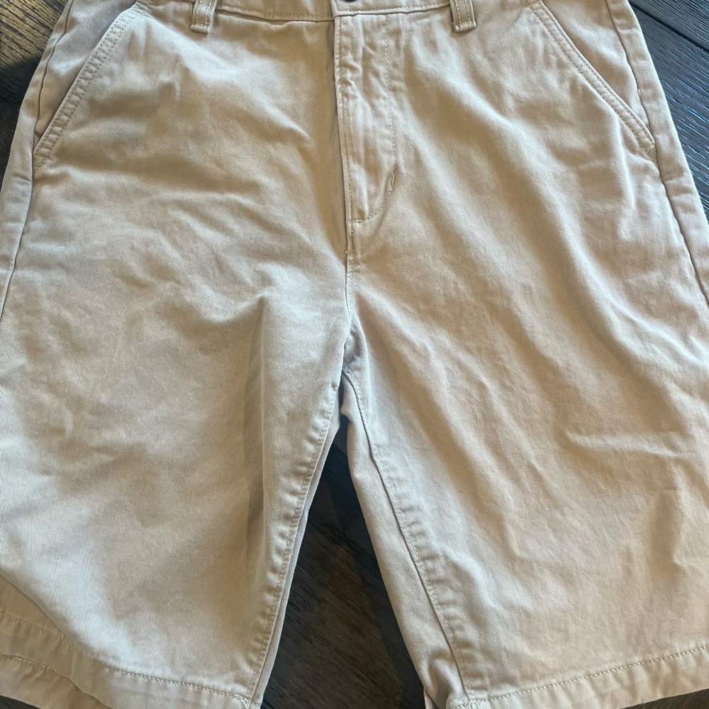 Eddie Bauer Tan Flat Front Casual Shorts